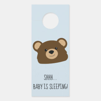 Teddy Bear Baby schläft Door Hanger Türanhänger