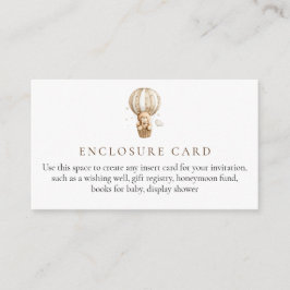 Teddy Bear Baby Shooting Card Begleitkarte