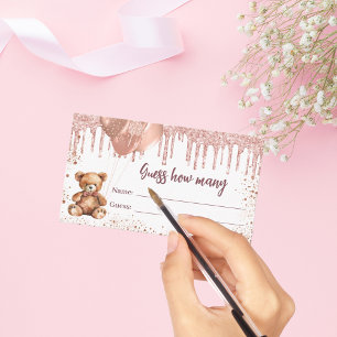 Teddy bear Baby Shooting rät euch wie viele Karten