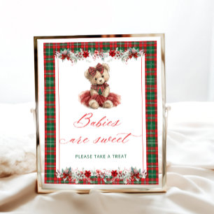 Teddy Bear Baby Shower Babys sind Süßes Poster