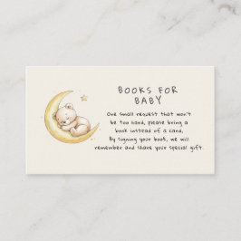 Teddy Bear Baby Shower Book Request Begleitkarte