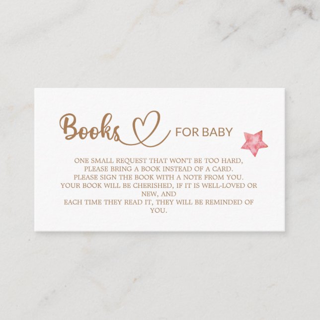 Teddy Bear Baby Shower Books für das Baby Begleitkarte (Vorderseite)