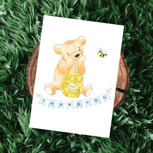 Teddy Bear Baby Shower Boy Danke (Von Creator hochgeladen)