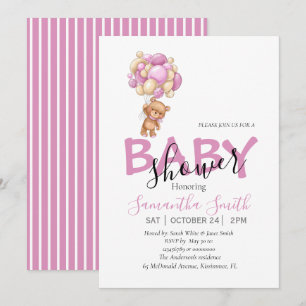 Teddy Bear Baby Shower Einladung