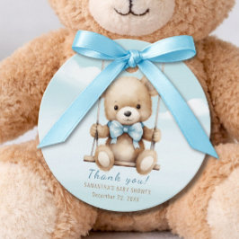 Teddy Bear Baby Shower Favor Tags Geschenkanhänger