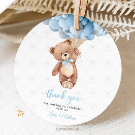 Teddy Bear Baby Shower Fevor Tags Geschenkanhänger