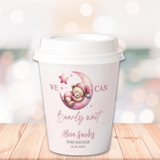 Teddy Bear Baby shower Girl Pary Pappbecher (Von Creator hochgeladen)