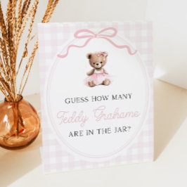 Teddy Bear Baby Shower How Many Teddy Grahams Sockelschild