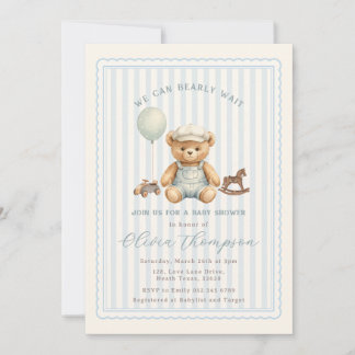Teddy Bear Baby Shower Invitation Einladung