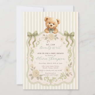 Teddy Bear Baby Shower Invitation Einladung