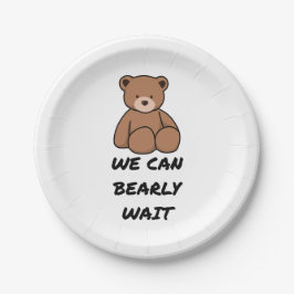 Teddy Bear Baby Shower Pappteller