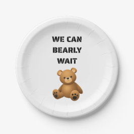 Teddy Bear Baby Shower Pappteller