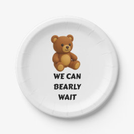 Teddy Bear Baby Shower Pappteller