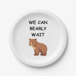 Teddy Bear Baby Shower Pappteller