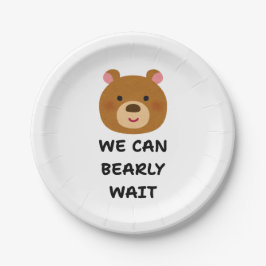 Teddy Bear Baby Shower Pappteller
