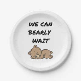 Teddy Bear Baby Shower Pappteller