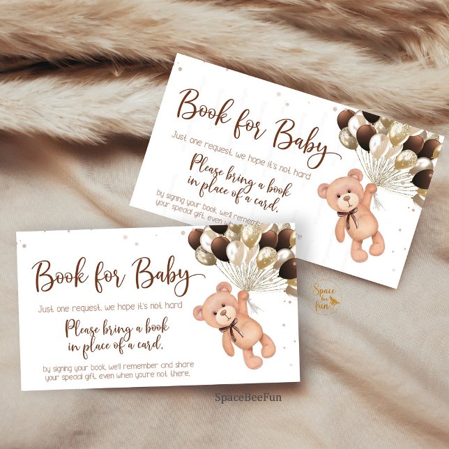 Teddy Bear Baby Shower Wir können kaum warten Begleitkarte (Teddy Bear Baby Shower, We Can Bearly Wait Diaper Raffle, Book for Baby Shower, Diaper Raffle Card, )