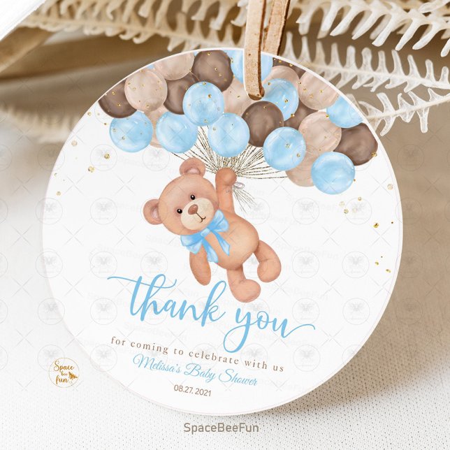 Teddy Bear Baby Shower Wir können kaum warten Geschenkanhänger (Teddy Bear Baby Shower Favor Tags, We Can Barely Wait Tags, Baby Shower Favor Tags, Teddy Bear Party)