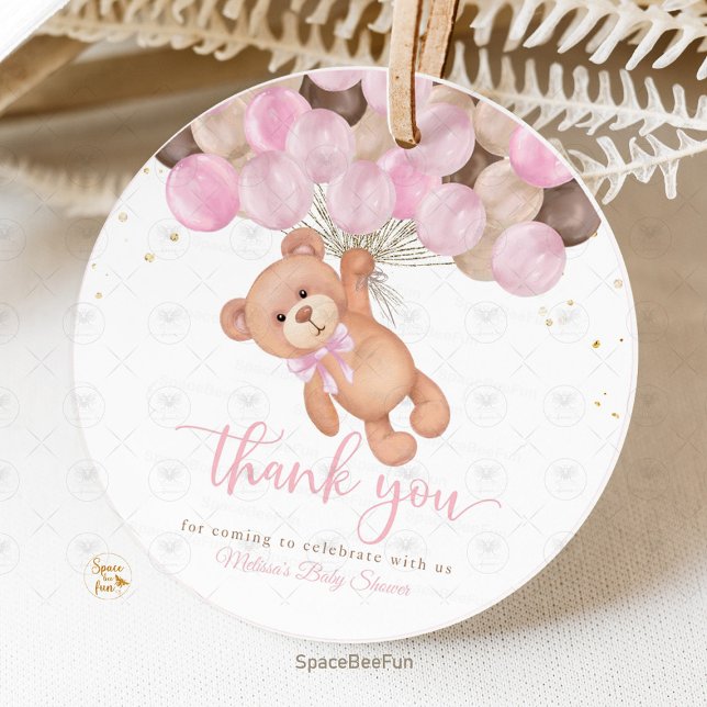 Teddy Bear Baby Shower Wir können kaum warten Geschenkanhänger (Teddy Bear Baby Shower Favor Tags, We Can Barely Wait Tags, Baby Shower Favor Tags, Teddy Bear Party)