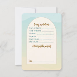 Teddy Bear Baby Showroom Flat Advice Card Hinweiskarte