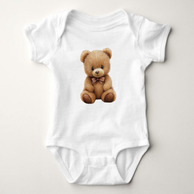 Teddy Bear Baby Strampler (Vorderseite)