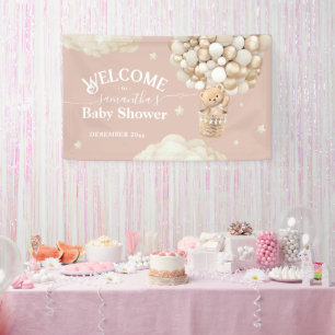 Teddy Bear Ballon Bearly Wait Baby Dusche Begrüßun Banner