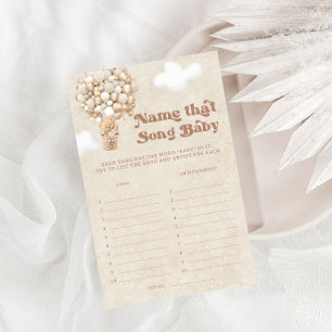 Teddy Bear Ballon Das Song Baby Dusche Spiel