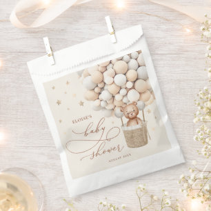 Teddy Bear Ballon Neutral Bearly Wait Baby Shooter Geschenktütchen