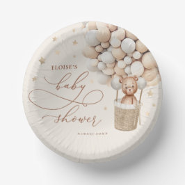 Teddy Bear Ballon Neutral Bearly Wait Baby Shooter Pappteller