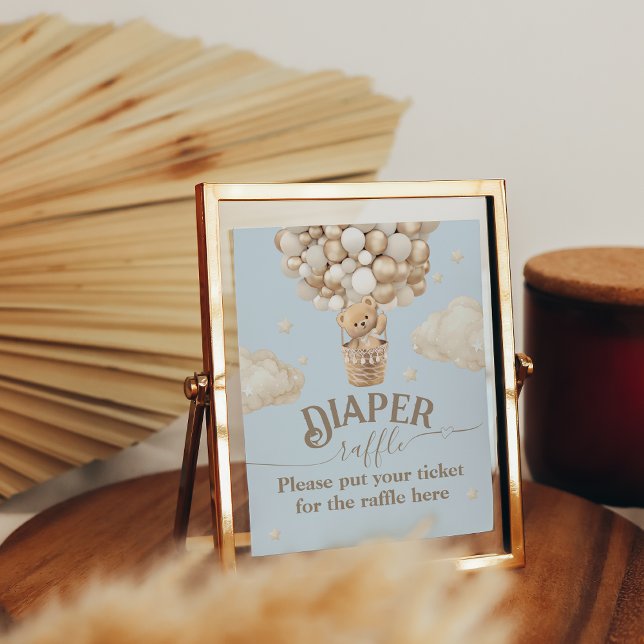 Teddy Bear Balloon Baby Duwer Windel-Gewinnspiel Poster (Von Creator hochgeladen)