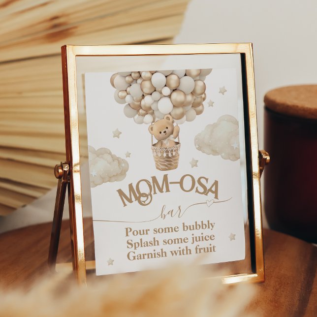 Teddy Bear Balloon Baby Show Bar Poster (Von Creator hochgeladen)