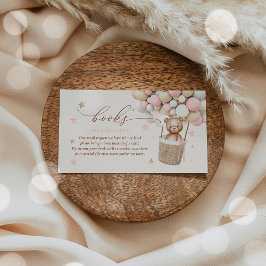 Teddy Bear Balloon Baby Showbuchanfrage Begleitkarte