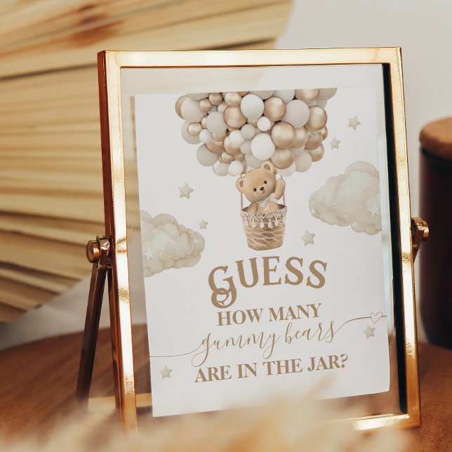 Teddy Bear Balloon Baby Showspiel Poster (Von Creator hochgeladen)