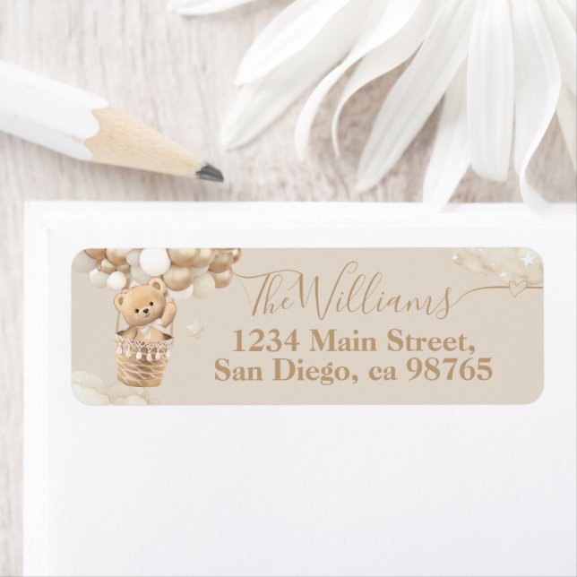 Teddy Bear Balloon Baby Wait Baby Shooter (Insitu)