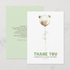 Teddy Bear Balloon Babydusche Klein Danke