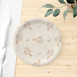 Teddy Bear Balloon Babydusche Pappteller