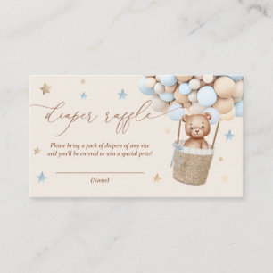 Teddy Bear Balloon Babydusche Windelwanne Begleitkarte
