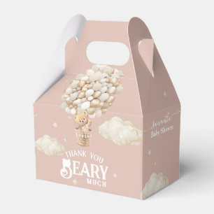 Teddy Bear Balloon Bearly Wait Baby Girl Dusche Geschenkschachtel