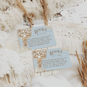 Teddy Bear Balloon Bearly Wait Baby Showbücher Begleitkarte