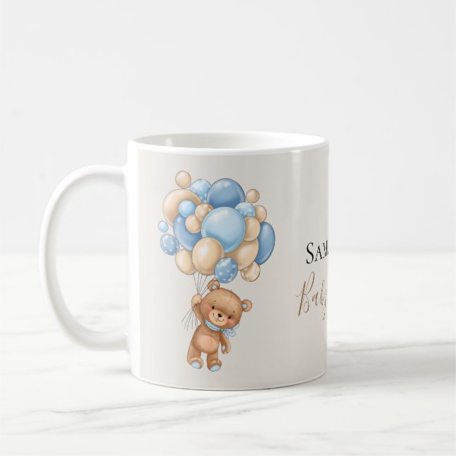 Teddy Bear Balloon Brown Kaffeetasse (Links)