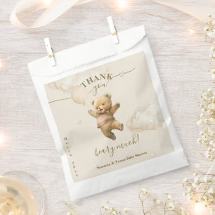 Teddy Bear Bearly Wait Air Ballon Babydusche Geschenktütchen