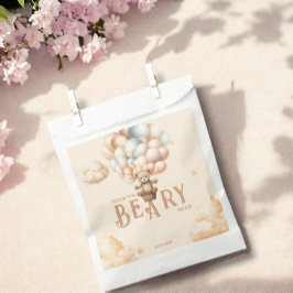 Teddy Bear Bearly Wait Gender Neutral Balloons Geschenktütchen
