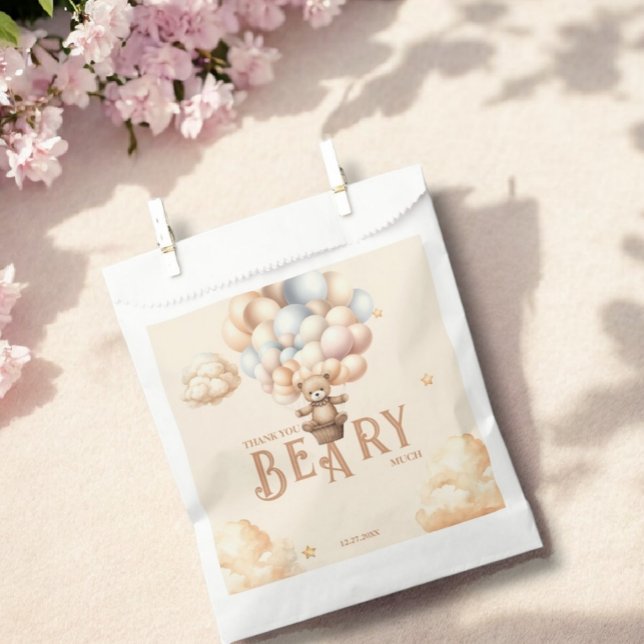 Teddy Bear Bearly Wait Gender Neutral Balloons Geschenktütchen (Von Creator hochgeladen)