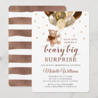 Teddy Bear Beary Big Surprise Gender Reveal