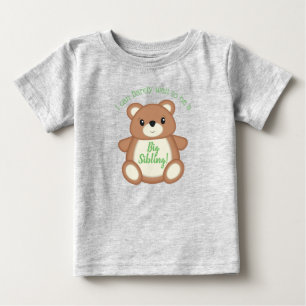 Teddy Bear Big Sister Brother Baby T-shirt
