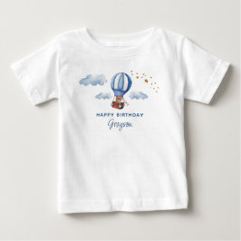 Teddy Bear Birthday Blue Baby T-shirt