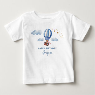 Teddy Bear Birthday Blue Baby T-shirt