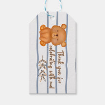 Teddy Bear Birthday Favor Tag