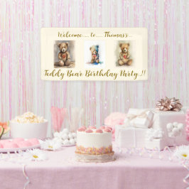 Teddy Bear Birthday Party Banner