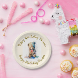 Teddy Bear Birthday Party Pappteller